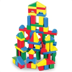 Melissa & Doug Wooden Building Blocks Set – Classic Educational Toy for Kids Ages 6-12