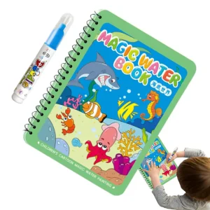 Magic Water Painting Book for Kids – Reusable Water Drawing & Coloring Fun, Ages 12+