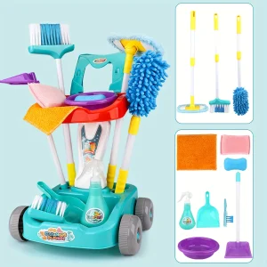 Kids Cleaning Set for Toddlers – Pretend Play Household Toy for Ages 3-6