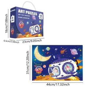 Floor Puzzle Learning Educational Toy – Giant Jigsaw Puzzle for Kids & Teens Ages 12+