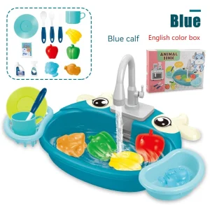 Children’s Kitchen Wash Basin Sink – Pretend Play Kitchen Toy for Ages 3-6