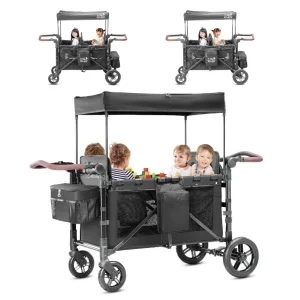 4-Seater Wagon Stroller for Kids – Family-Friendly Outdoor Fun & Comfortable Ride