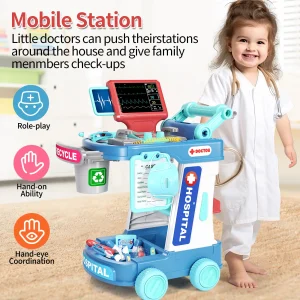 Children’s Doctor Playset – Pretend Medical Kit for Kids Ages 3-6, Encourages Learning & Imaginative Play