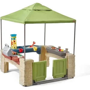 All-Around Playtime Patio with Canopy – Outdoor Activity Center for Kids