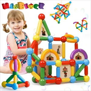 Magblock 90PCS Magnetic Building Sticks Blocks Toys