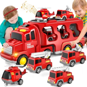 5 In 1 Fire Car Trucks Toddler Toys